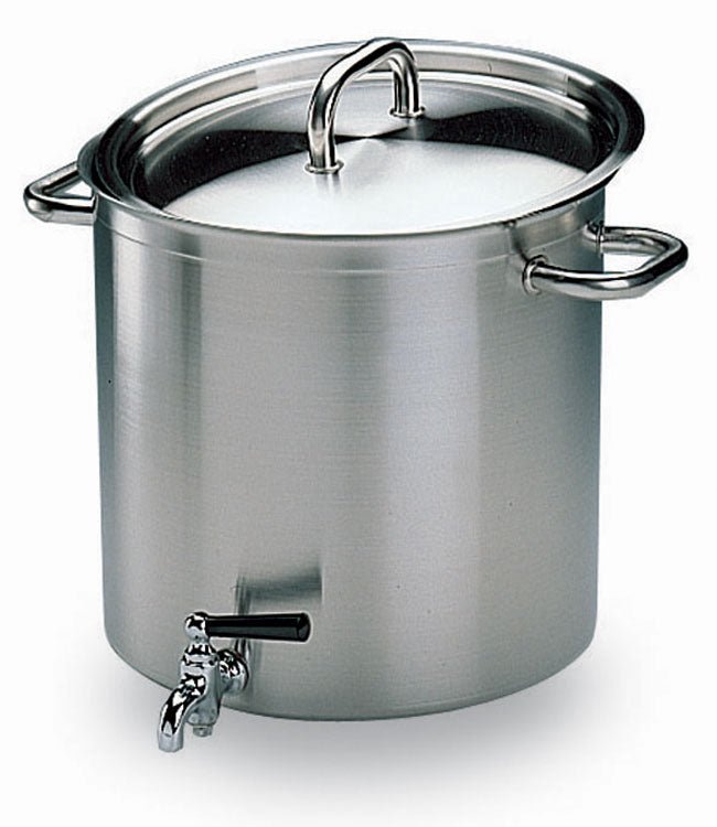Matfer Bourgeat Excellence Stainless Steel Tall Stockpot With Faucet 11" (694328) - iFoodservice Online