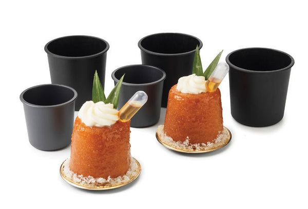 Matfer Bourgeat Exoglass® Baba Molds Nonstick 2" Pack of 6 (345592) - iFoodservice Online