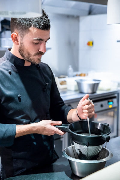 Matfer Bourgeat Exoglass Bouillon Strainer 10" (12 Pieces) (017362MC) - iFoodservice Online