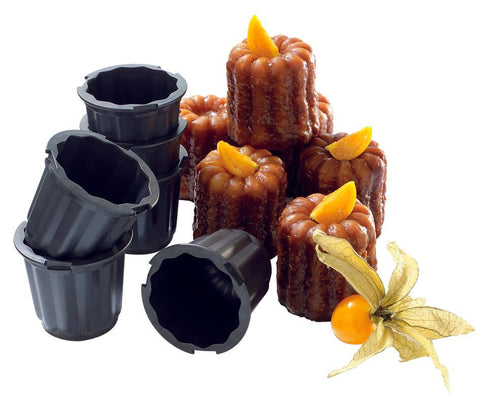 Matfer Bourgeat EXOGLASS® REPLACEMENT CANNELE MOLDS 2 1/6" (Pack of 6) 345417 - iFoodservice Online