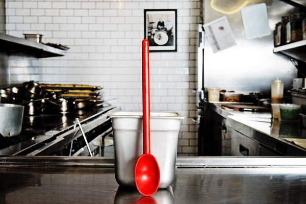 Matfer Bourgeat Exoglass® Spoon, Red, 11 7/8" 113332 - iFoodservice Online