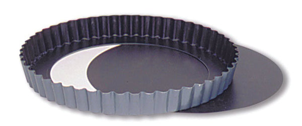 Matfer Bourgeat Exopan Tart Mold with Removable Bottom Nonstick Fluted 7 1/16" (332222) - iFoodservice Online