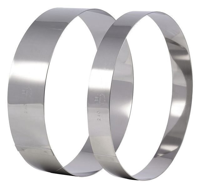 Matfer Bourgeat Ice Cream/Cake Ring, Stainless Steel, 8 3/4" (371806) - iFoodservice Online
