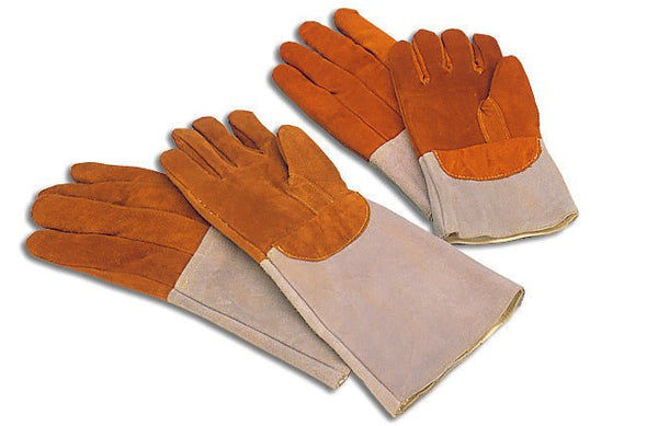 Matfer Bourgeat Leather Protection/Oven Gloves Pair, 4" (773011) - iFoodservice Online