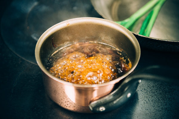 Matfer Bourgeat Mini Copper Sauce Pan Lid 3 1/2" (351209) - iFoodservice Online