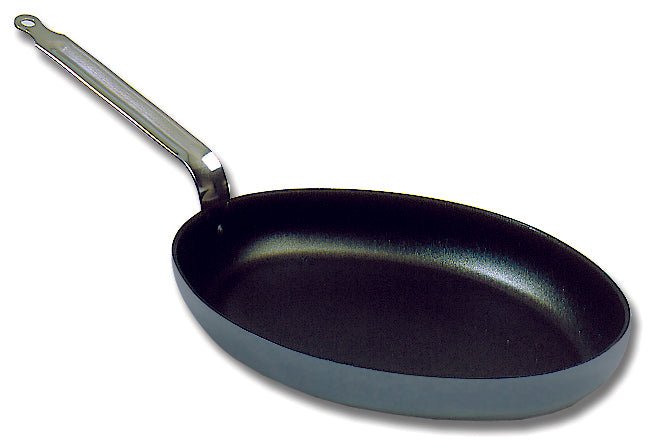 Matfer Bourgeat Non - Stick Oval Frying Pan Or Fish Pan (908036) - iFoodservice Online