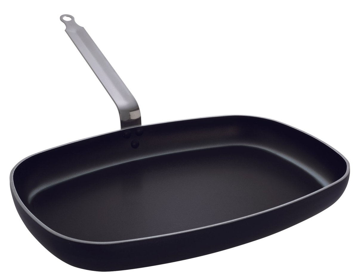 Matfer Bourgeat Non - stick Rectangular Fish Frying Pan 15" (908538) - iFoodservice Online