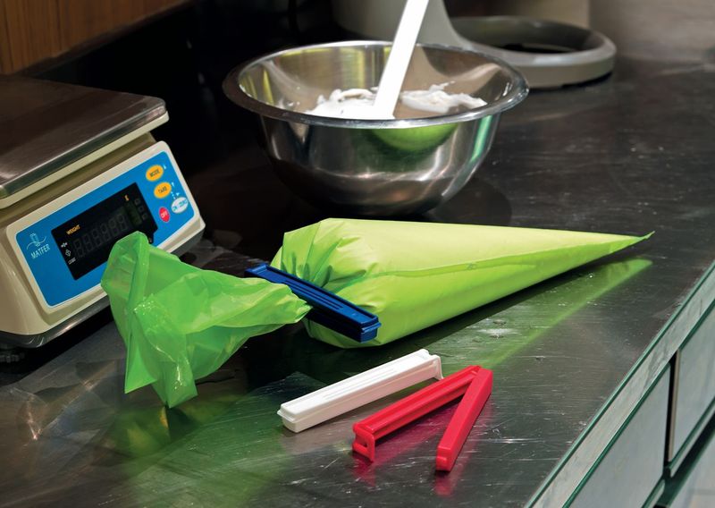 Matfer Bourgeat Pastry Bag Clips Pack of 3(169003) - iFoodservice Online