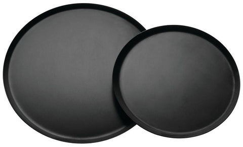 Matfer Bourgeat Round Black Steel Baking/Oven Sheet, 10 1/4" (310404) - iFoodservice Online