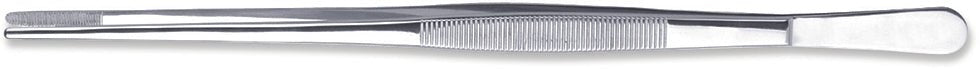 Matfer Bourgeat Stainless Steel Chef Tongs 11 3/4" 652013 - iFoodservice Online