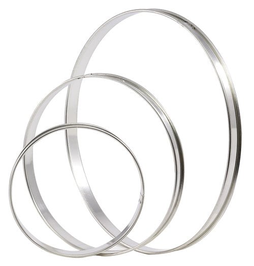 Matfer Bourgeat Stainless Steel Tart Rings 3 1/4" Pack Of 6 (371705) - iFoodservice Online