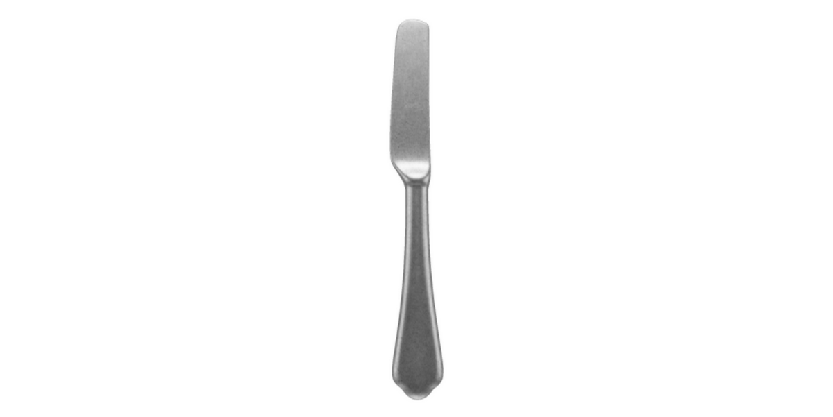 Mepra Dolce Vita Pewter Butter Knife Pack of 12 (10661137) - iFoodservice Online