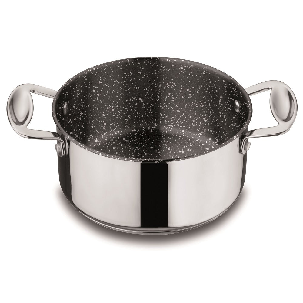 Mepra GLAMOUR STONE Deep casserole 2 handles with non - stick coating and lid 30212120 - iFoodservice Online