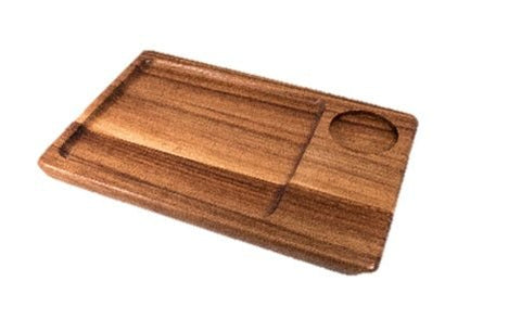 On The Table OTT Medium Plate With Ramekin Hole (Item 128) - iFoodservice Online