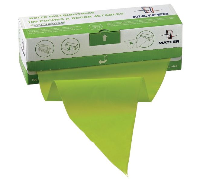 Matfer Bourgeat Heavy Duty Disposable Pastry Bags 23 1/4" Pack of 10(165010)