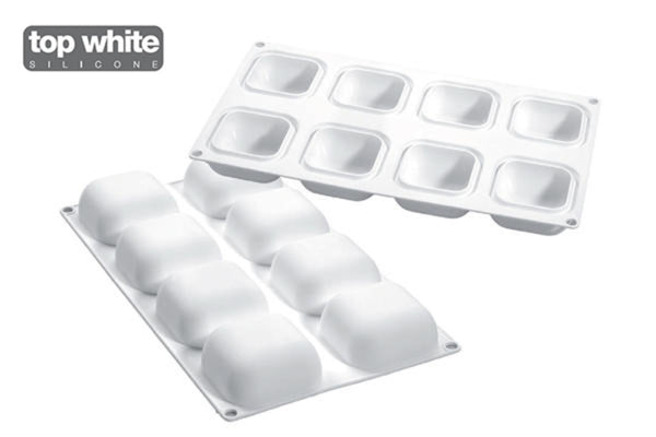 Silikomart CURVE GEM100 - Silicone Mould N.8 Gem100 61x61 H 30 Mm (Pack Ok 10 ) - iFoodservice Online