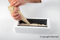 Silikomart Kit Bûche Wood01 (Kit Buche) - Silicone Mould 250x90 H 70 Mm (Pack of 6) - iFoodservice Online