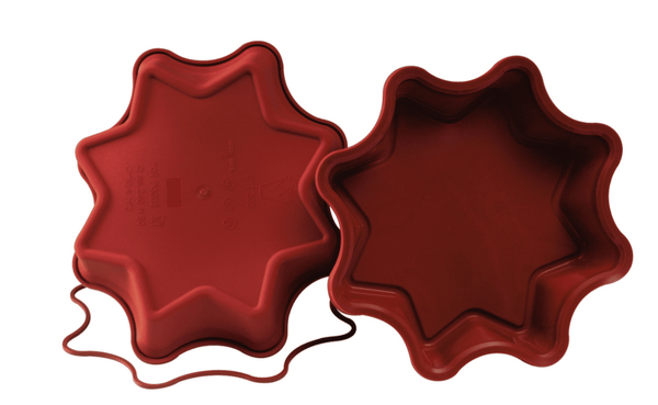 Silikomart Sft202 - Big Star Silicone Mould Big Star Ø260 H 50 Mm (Pack of 6) - iFoodservice Online