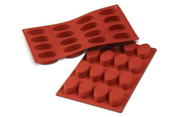Silikomart - Silicone Mould N. 16 Small Ovals 55x33 H 20 Mm (SF017) - iFoodservice Online