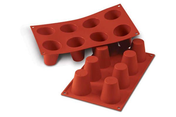 Silikomart - Silicone Mould N. 8 Big Babà Ø55 H 60 Mm (SF021) - iFoodservice Online