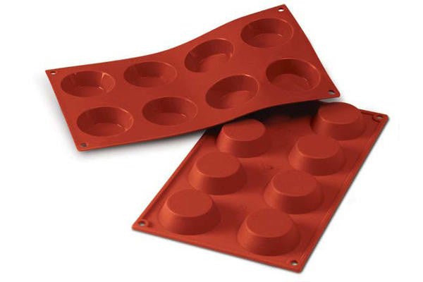 Silikomart - Silicone Mould N. 8 Tartlets Ø60 H 17 Mm (SF015) - iFoodservice Online
