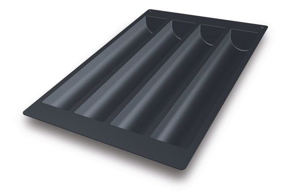 SILIKOMART SQ014 - SILICONE MOULD N. 4 LOG MM 4950X80 H 63 MM (Pack of 6) - iFoodservice Online
