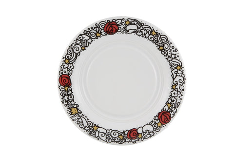 VISTA ALEGRE Artville Dinner Plate Large Center 1 1/6 Red Roses Item (21130242) - iFoodservice Online