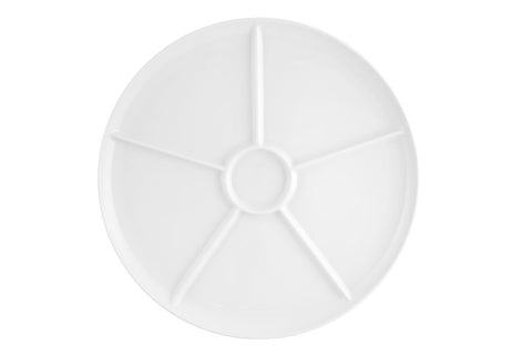 Vista Alegre Asia Divided Plate Special 1 1/3 White (21134683) - iFoodservice Online