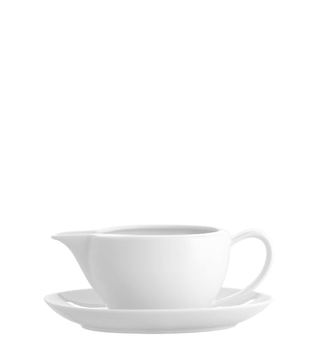 VISTA ALEGRE Broadway White Sauceboat W/Stand - Item (21085917) - iFoodservice Online