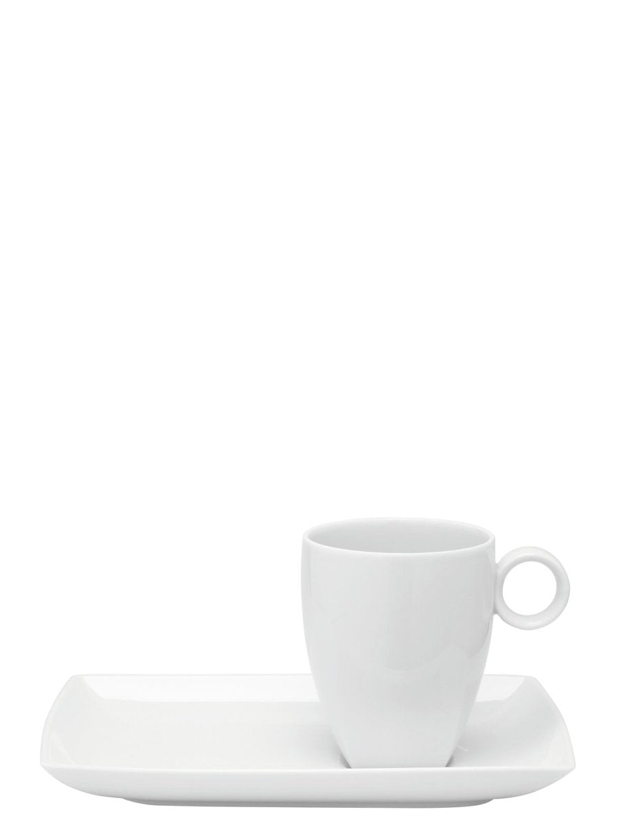 VISTA ALEGRE Carre White Mug 30 Cl With Platter - Item (21094087) - iFoodservice Online
