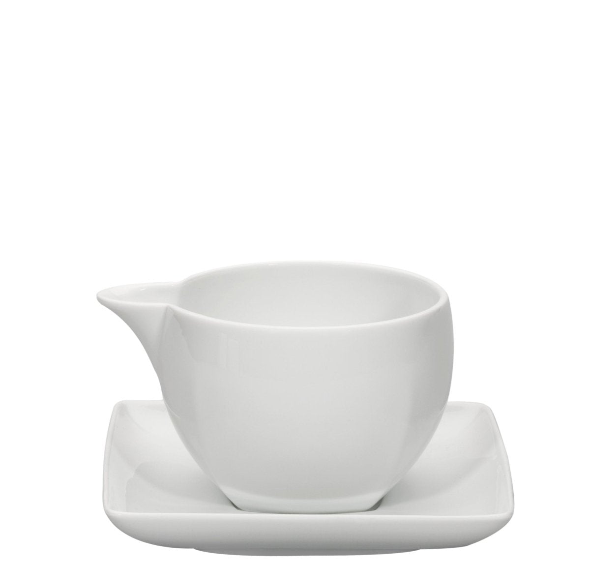 VISTA ALEGRE Carre White Sauceboat W/Std - Item (21103825) - iFoodservice Online