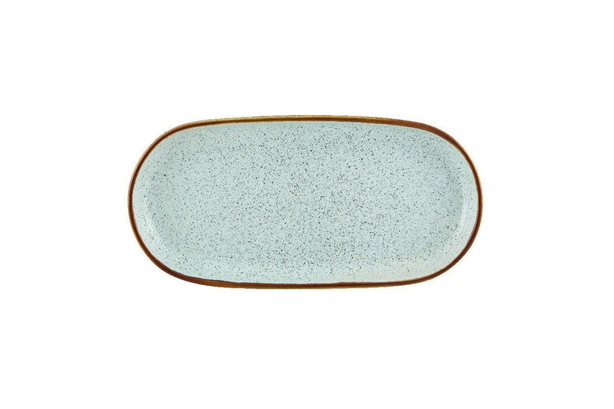 VISTA ALEGRE Rustic Blend Turquoise Oval Tray 29,5 Turq - Item (27020970) - iFoodservice Online